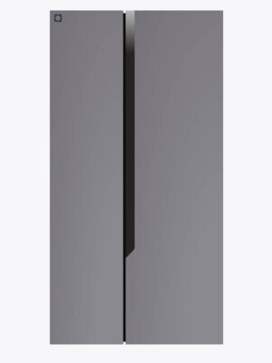 36" Side-by-Side Refrigerator and Freezer with 25 Cubic Ft. Total Capacity, Black